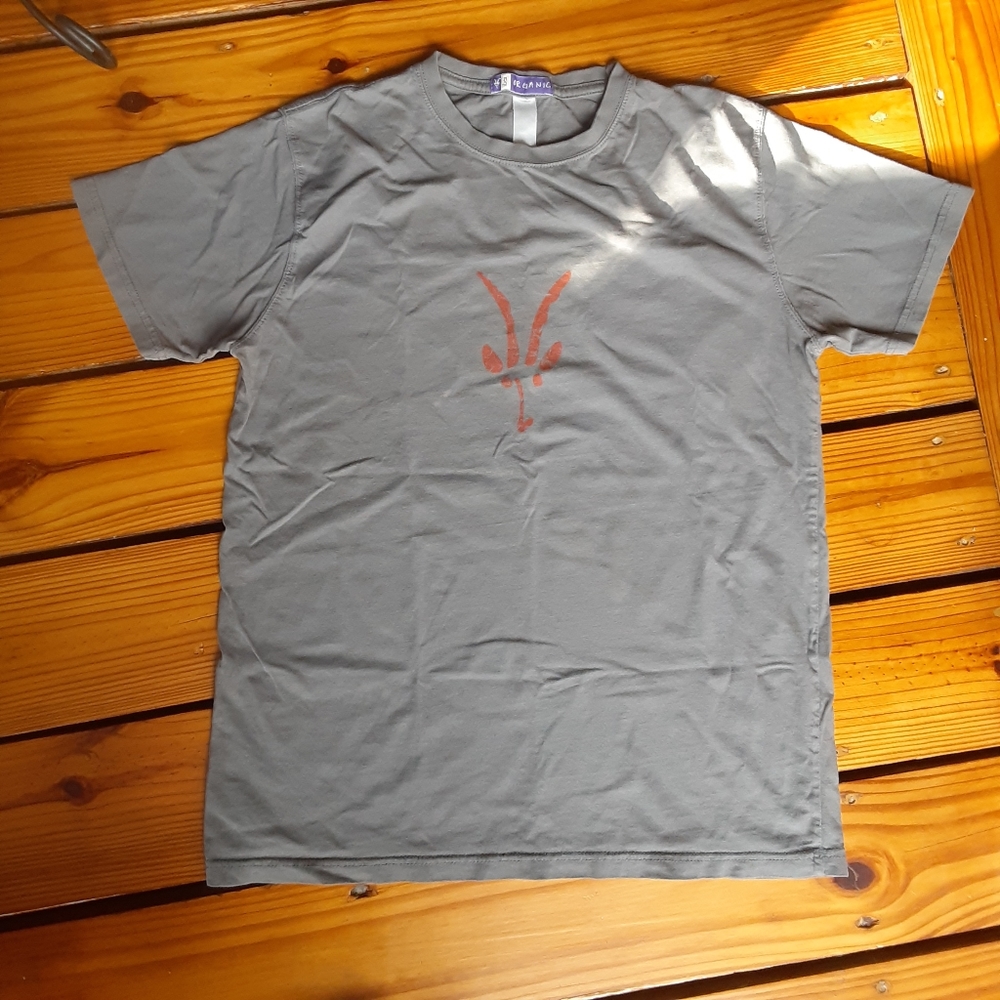 Ibex Gray T-Shirt with Red Logo